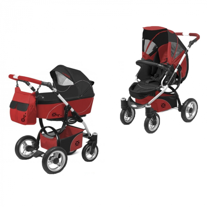 Carucior 2 in 1 BabyActive Elipso Fresh BAE-1R, Rosu [2]