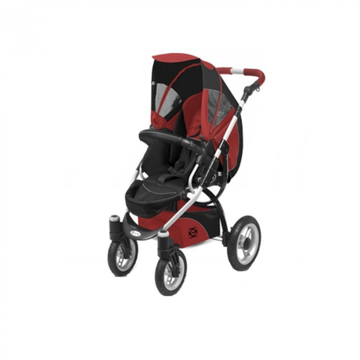 Carucior 2 in 1 BabyActive Elipso Fresh BAE-1R, Rosu [3]