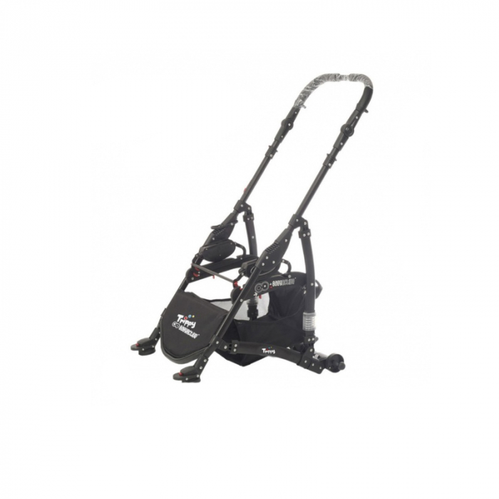 Carucior 3 in 1 pentru tripleti BabyActive Trippy TWN-02, Negru [6]