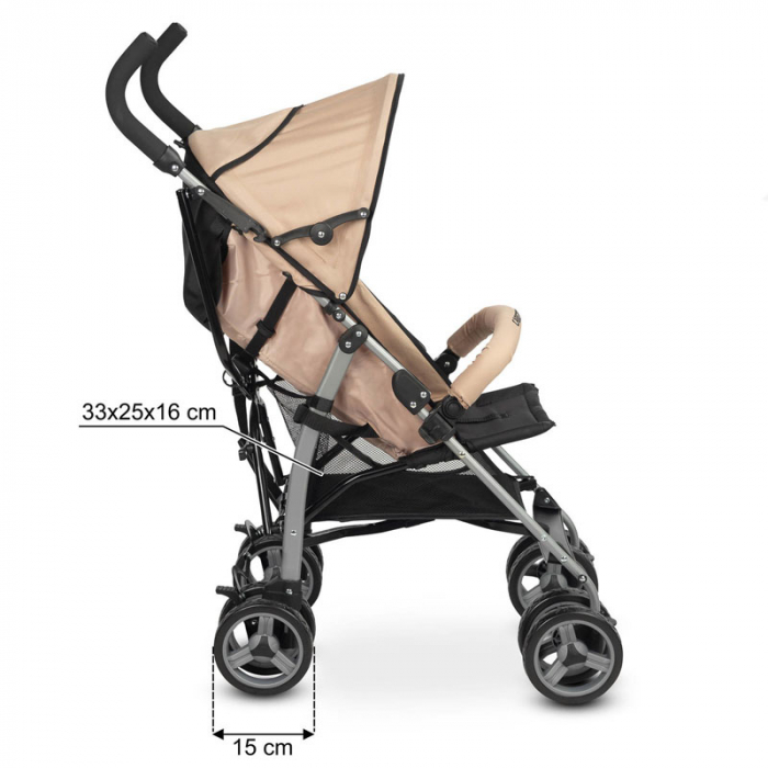 Carucior sport pentru copii Caretero Alfa 398150, Bej [3]