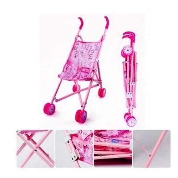 Carucior sport pentru papusi, Mini Junior CP1001R, Roz [3]