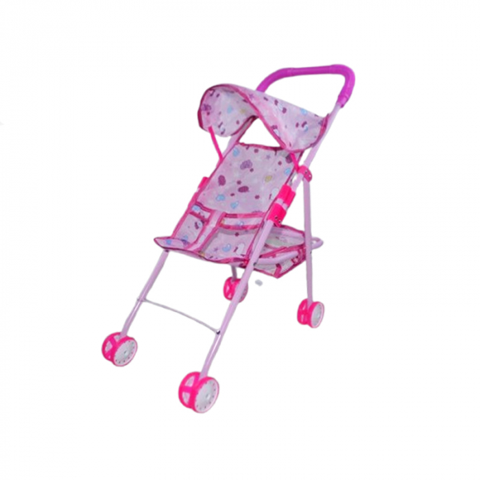 Carucior sport pentru papusi  Mini Junior CP1002, Roz [1]