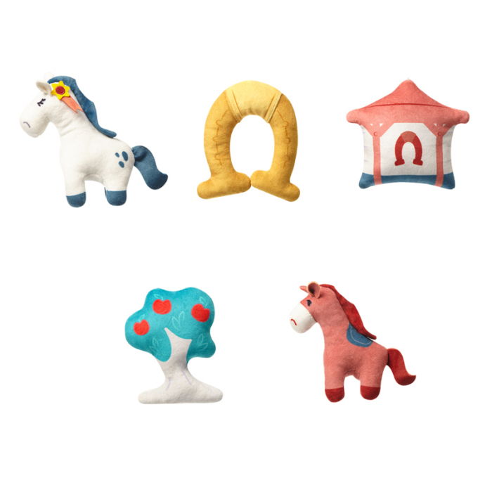 Carusel muzical BabyOno Horses 793, Multicolor [3]
