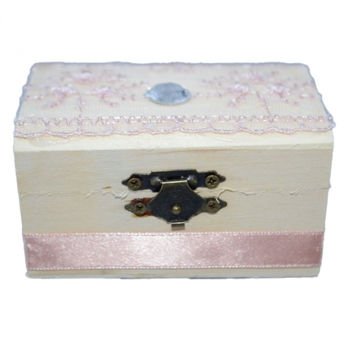 Cutie de botez 9 x 5,5 x 5 cm Mini Junior MU13, Roz [1]