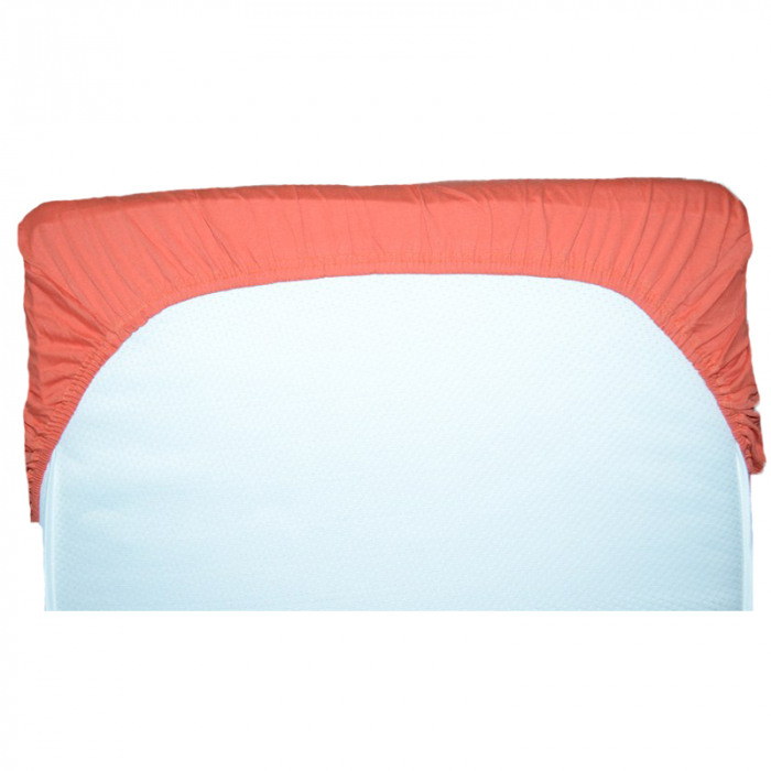Cearceaf 140 x 70 cm cu elastic Baby Matex CTMJ1-A, Portocaliu [2]