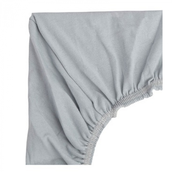 Cearceaf cu elastic din bambus pentru saltea 40 x 90 cm Sensillo 392516, Gri [3]
