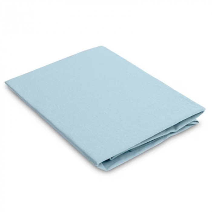 Cearceaf cu elastic din bambus pentru saltea 40 x 90 cm Sensillo 392530, Albastru [2]