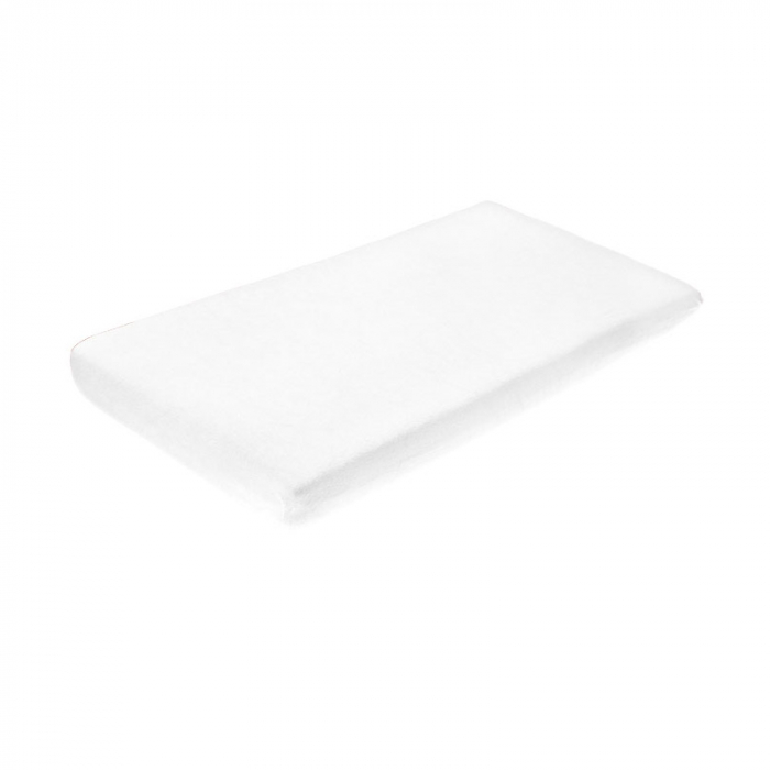 Cearceaf cu elastic pentru saltea 120 x 60 cm 526703, Alb [1]