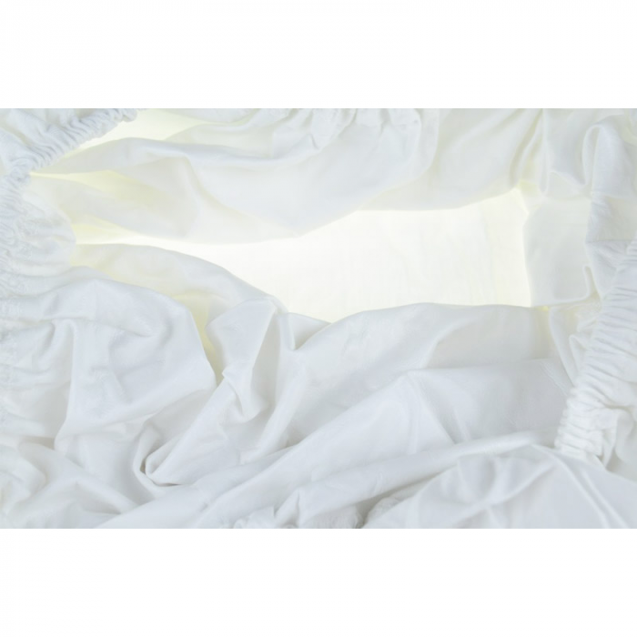 Cearceaf cu elastic pentru saltea 120 x 60 cm Sensillo 6765, Alb [2]