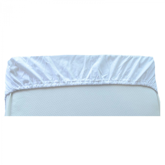 Cearceaf cu elastic pentru saltea 120 x 60 x 12 cm Ty i My 064-01A, Alb [2]