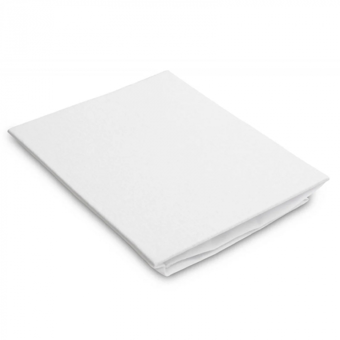 Cearceaf cu elastic din bambus pentru saltea 40 x 90 cm Sensillo 392509, Alb [3]