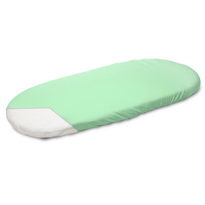 Cearceaf cu elastic pentru saltea de landou 35 x 75 cm Sensillo 2195, Verde [2]