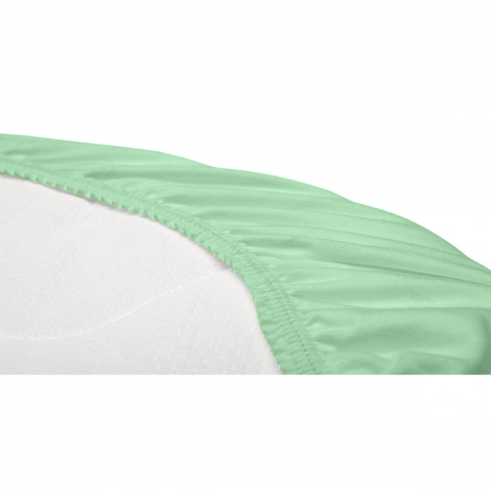 Cearceaf cu elastic pentru saltea de landou 35 x 75 cm Sensillo 2195, Verde [3]