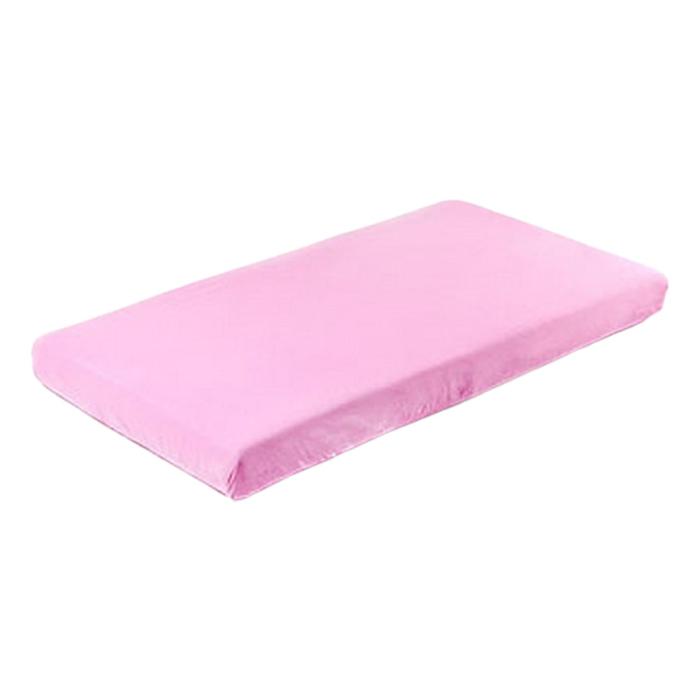 Cearceaf din bumbac, cu elastic pentru saltea 70 x 140 cm Sensillo 22083, Roz [1]