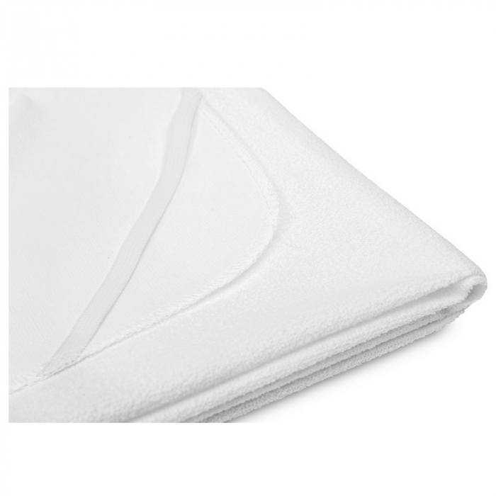 Protectie impermeabil pentru saltea, din frotir, cu elastic pentru saltea 160 x 80 cm, Sensillo 398426, Alb [2]