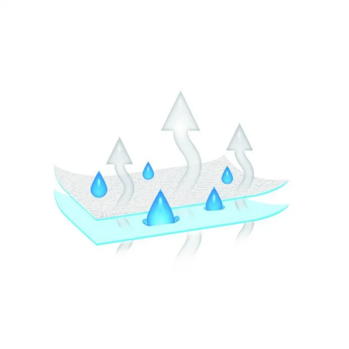 Cearceaf impermeabil pentru saltea 60 x 120 cm BabyMatex 01-834, Alb [4]