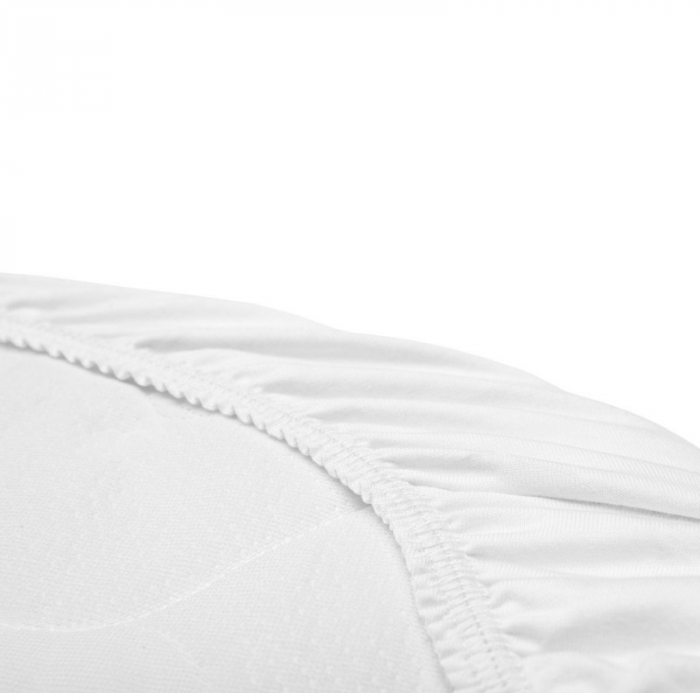 Cearceaf cu elastic pentru saltea de landou 35 x 75 cm Sensillo 2190, Alb [2]