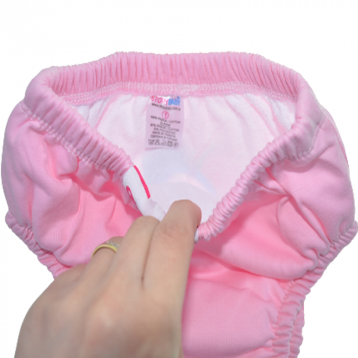 Chiloti de trecere la olita refolosibili pentru fete Mini Junior POS23, Roz [3]