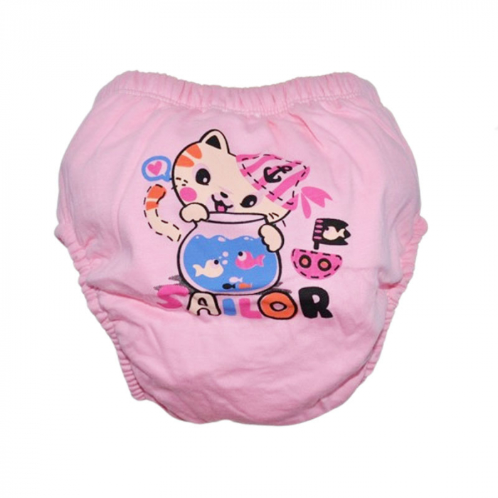 Chiloti de trecere la olita refolosibili pentru fete Mini Junior CHREMJ-08, Roz [1]