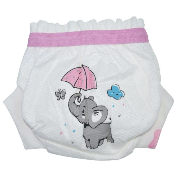 Chiloti de trecere la olita refolosibili pentru fete Mini Junior POS39, Roz [4]