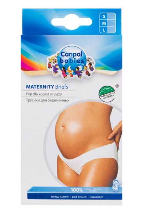 Chiloti pentru gravide Canpol Babies 26/205, Alb [3]