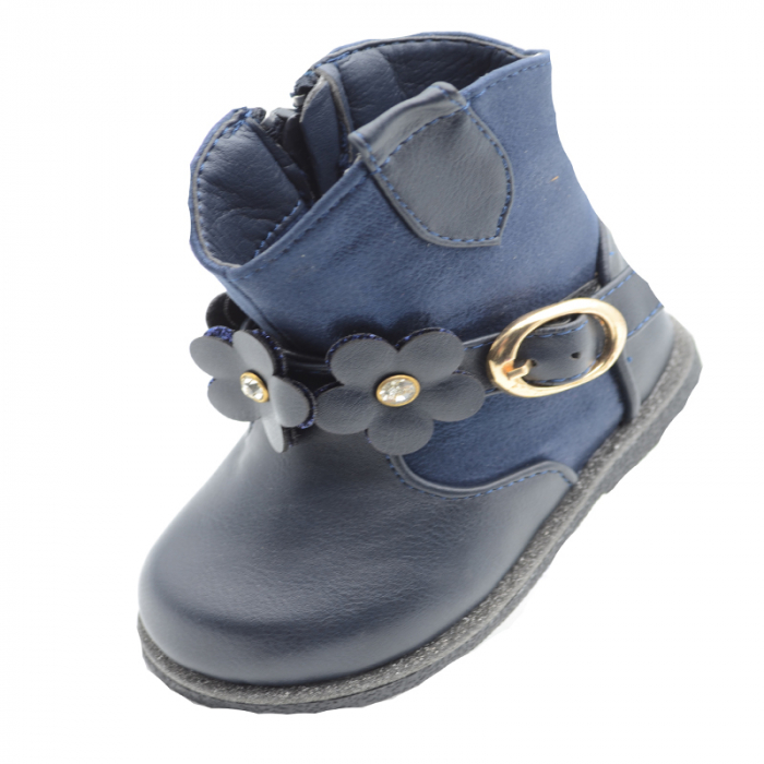 Cizme captusite pentru fete MRS S192-26, Bleumarin [3]
