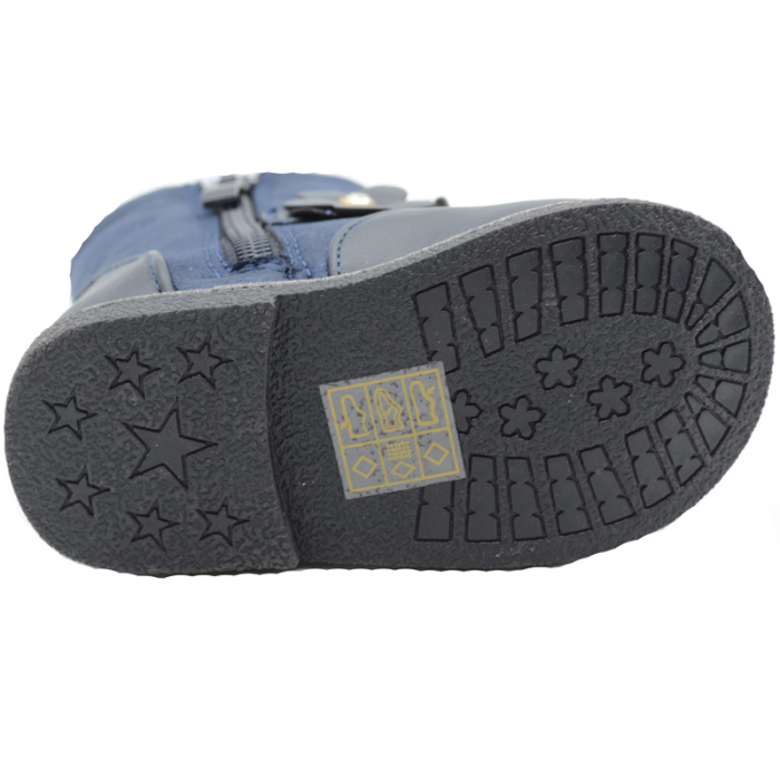 Cizme captusite pentru fete MRS S192-26, Bleumarin [4]