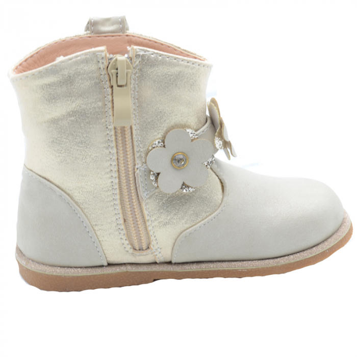 Cizme captusite pentru fete MRS S192-C-26, Crem [4]