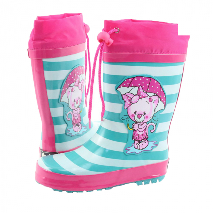 Cizme din cauciuc fete American Club AMC-002-30, Multicolor [5]