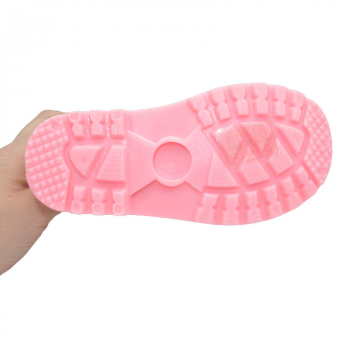 Cizme captusite din cauciuc pentru fete Tom Miki T-10583-B, Roz [2]