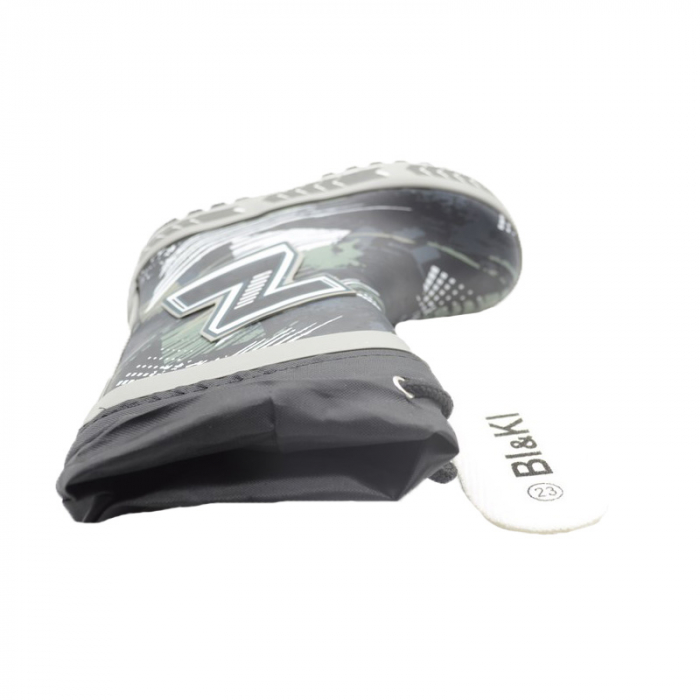 Cizme din cauciuc pentru baieti Bi&Ki A-B003-63-26, Negru [4]