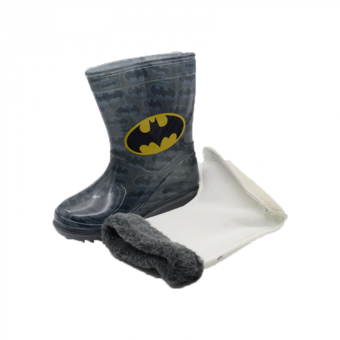 Cizme din cauciuc pentru baieti Sentino Batman 860-733-1-32, Gri [2]