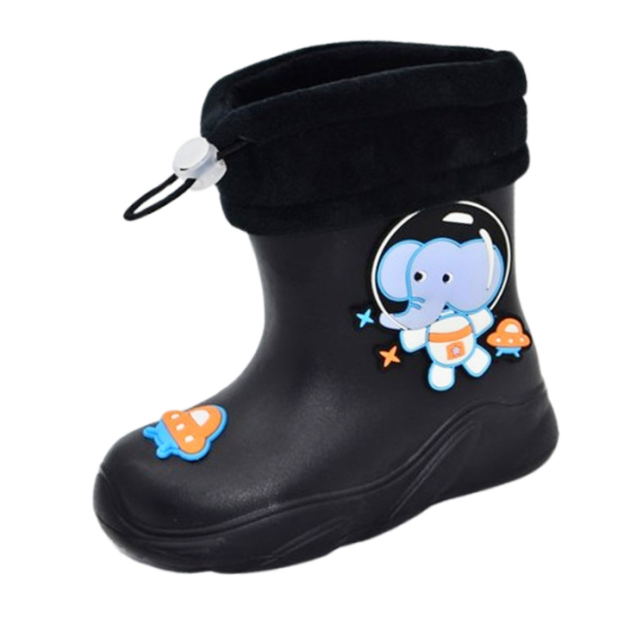 Cizme din spuma EVA, cu soseta detasabila, pentru baieti, Apawwa J380-23, Negru [1]