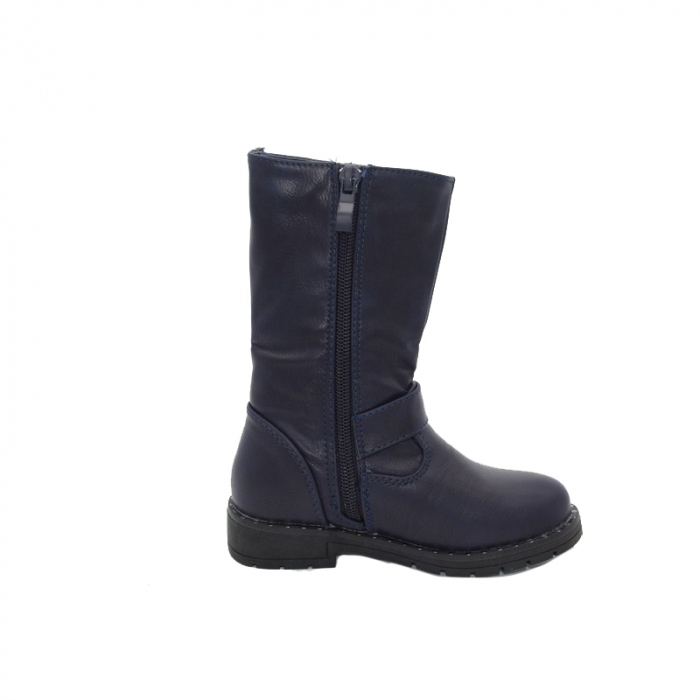 Cizme imblanite pentru fete MRS R682-26-26, Bleumarin [3]