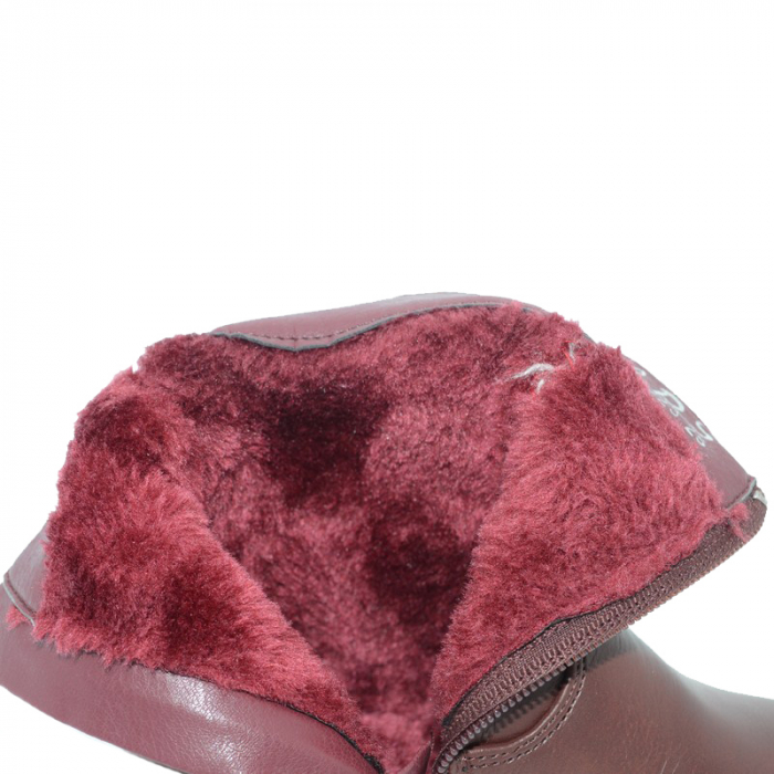 Cizme imblanite pentru fete MRS R682-23-30, Visiniu [4]