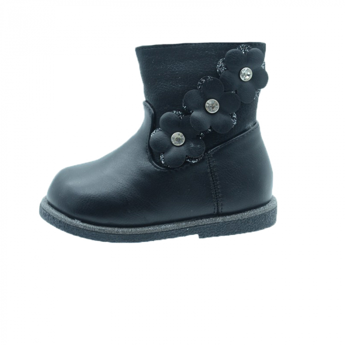 Cizme imblanite pentru fete MRS S195-26, Negru [1]