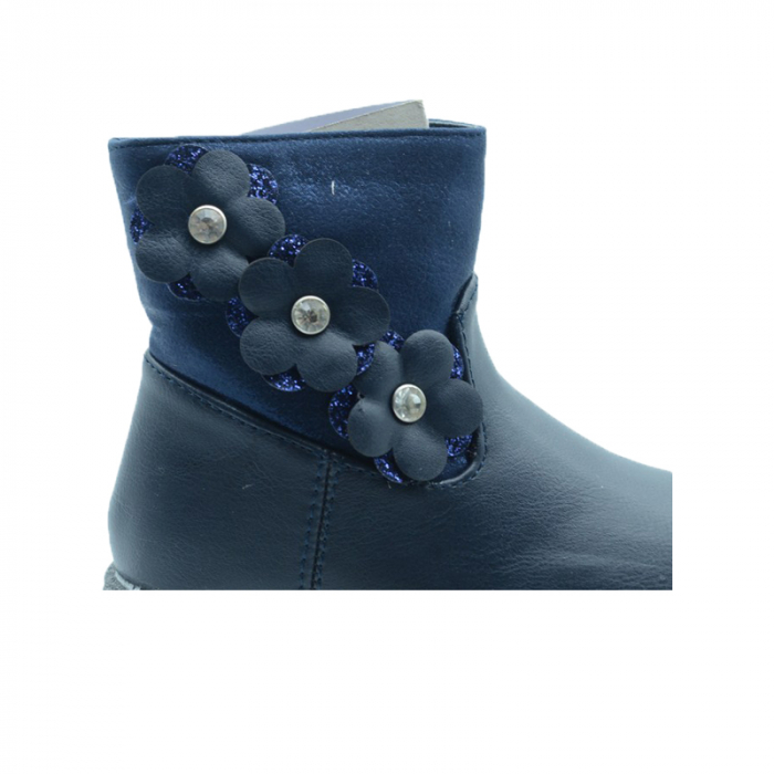 Cizme imblanite pentru fete MRS S195B-26, Bleumarin [2]