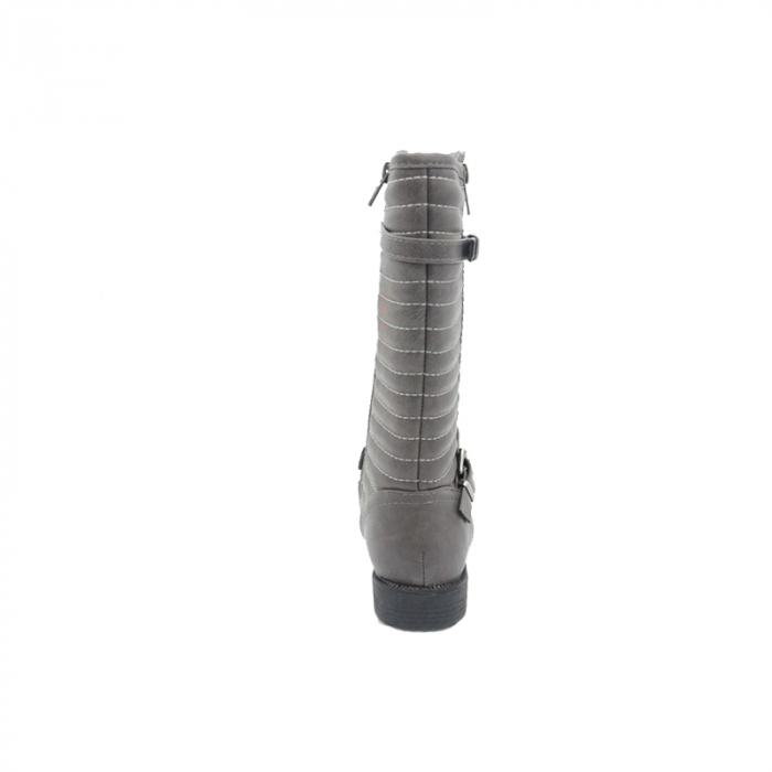 Cizme imblanite pentru fete American Club K5514-215G-32, Gri [3]