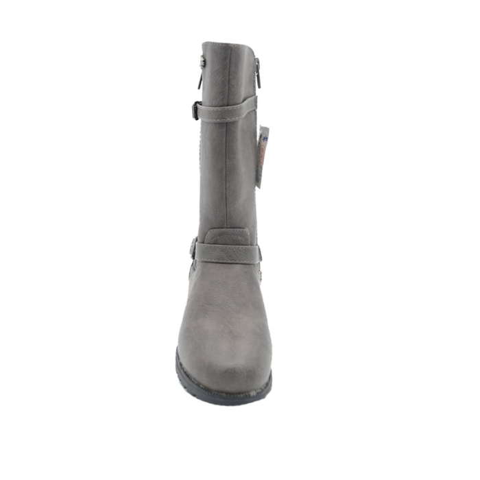 Cizme imblanite pentru fete American Club K5514-215G-32, Gri [4]