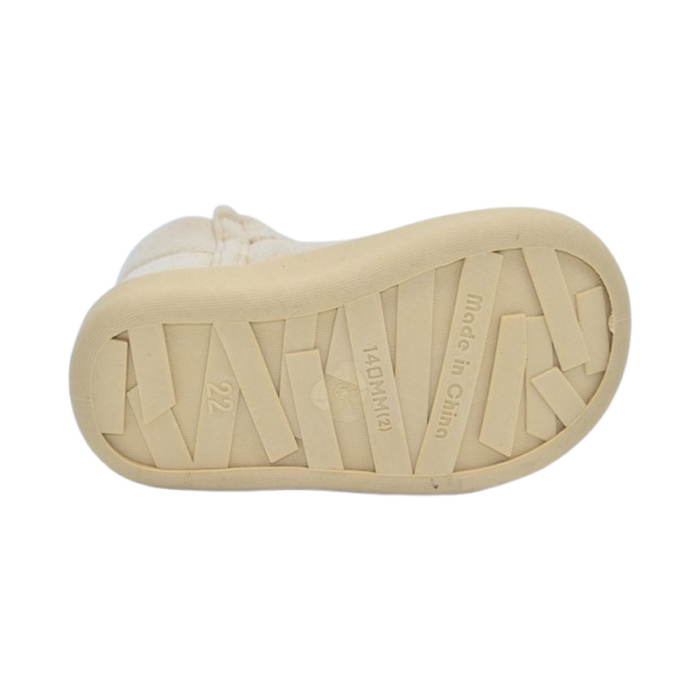 Cizme cu talpa flexibila si imblanite pentru fete, Apawwa C5509P, Crem [4]