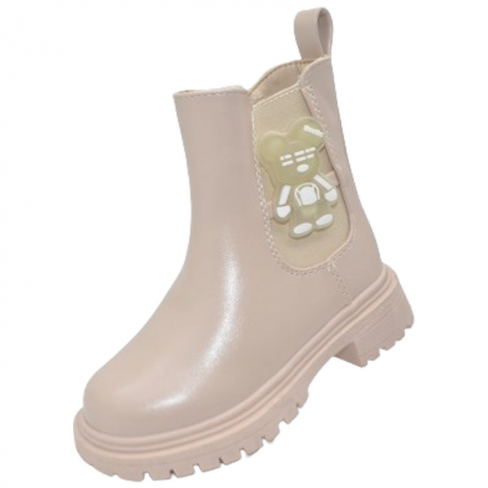 Cizme imblanite pentru fete Bessky BM3300-2B, Bej [3]