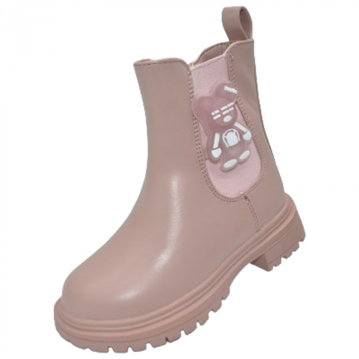 Cizme imblanite pentru fete Bessky BM3300-3B, Roz [3]