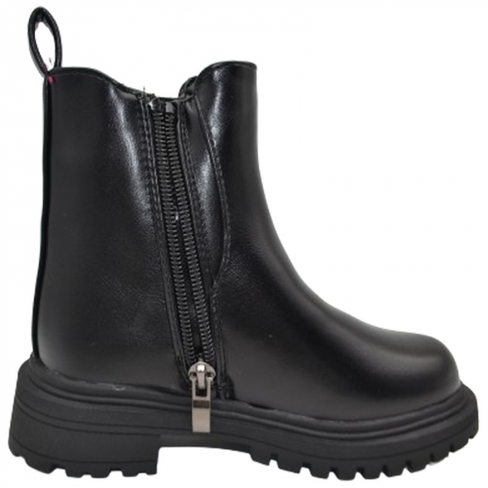 Cizme imblanite pentru fete Bessky BM3300-1B, Negru [2]