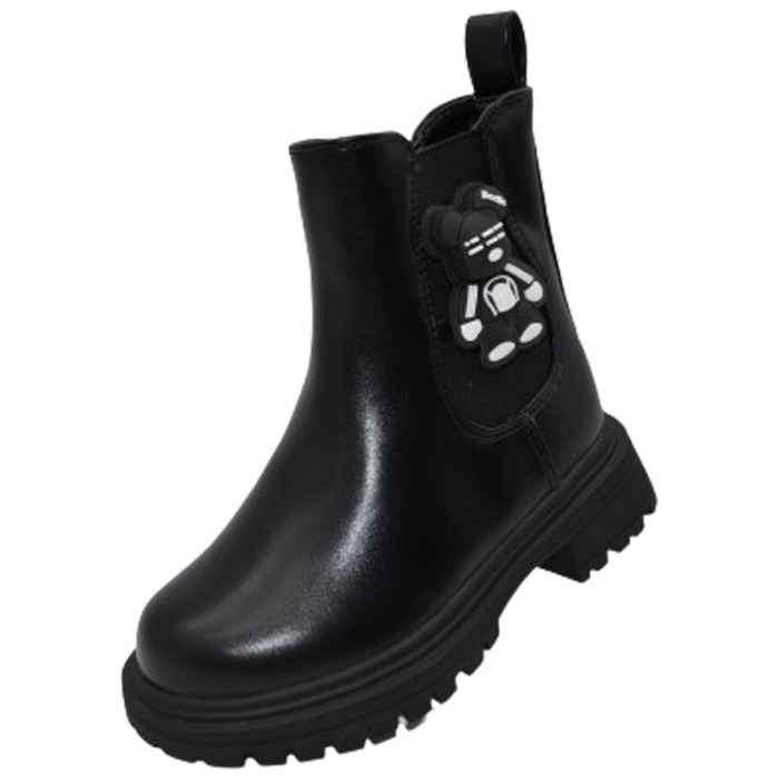 Cizme imblanite pentru fete Bessky BM3300-1B, Negru [3]