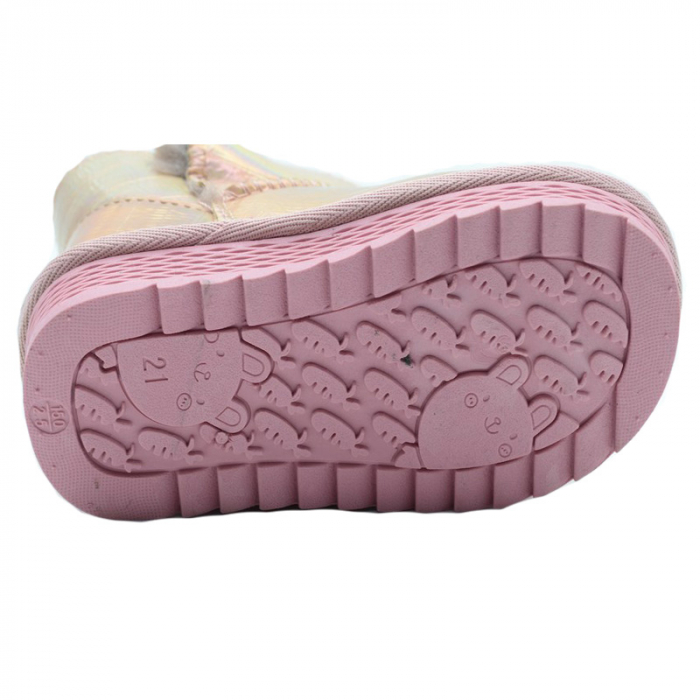 Cizme imblanite pentru fete Bessky ND675-4A-20, Roz [4]