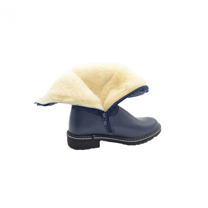 Cizme imblanite pentru fete Bessky TJ8477-1-32, Bleumarin [5]