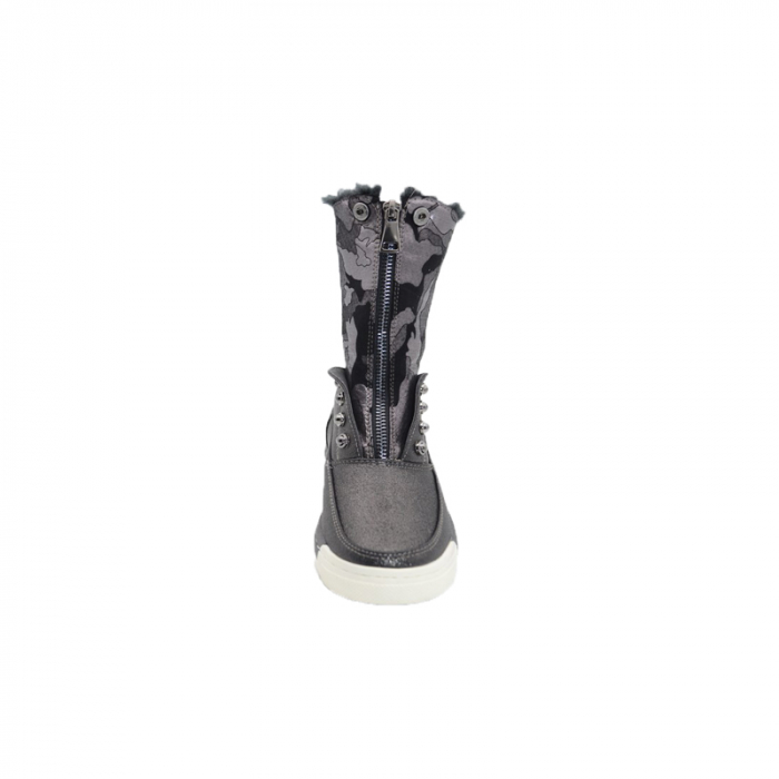 Cizme imblanite pentru fete Bessky TJ8572-2-34, Negru [4]