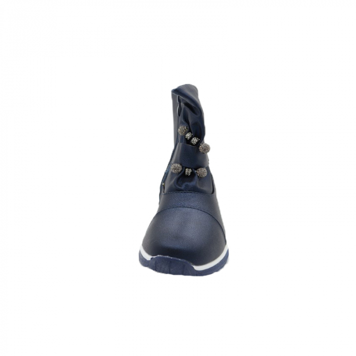 Cizme imblanite pentru fete Bessky TJ8573-3-32, Bleumarin [3]