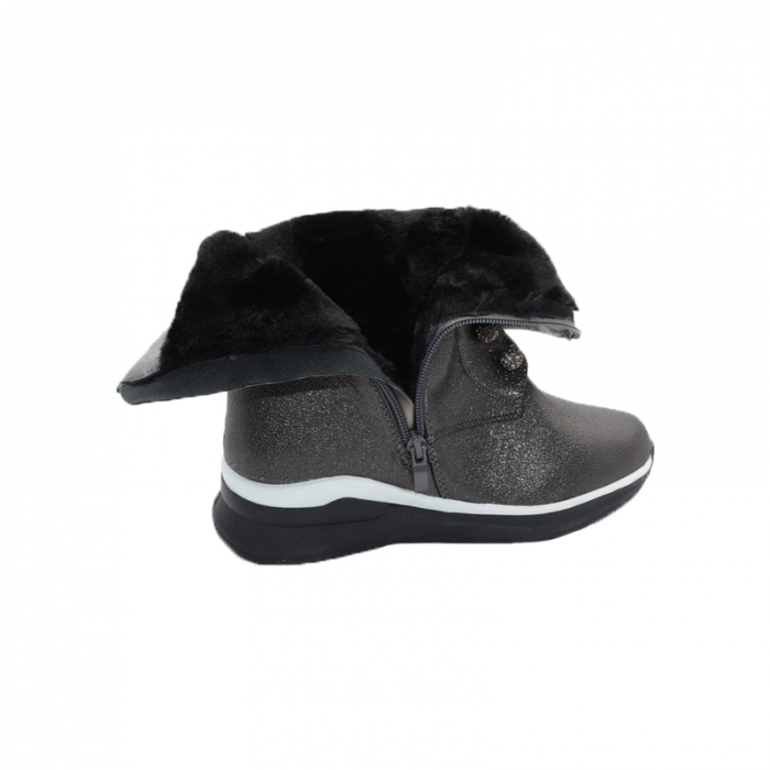 Cizme imblanite pentru fete Bessky TJ8577-2-32, Gri [2]