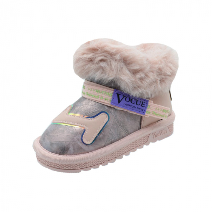 Cizme imblanite pentru fete Bessky YW681-2B-30, Roz [1]
